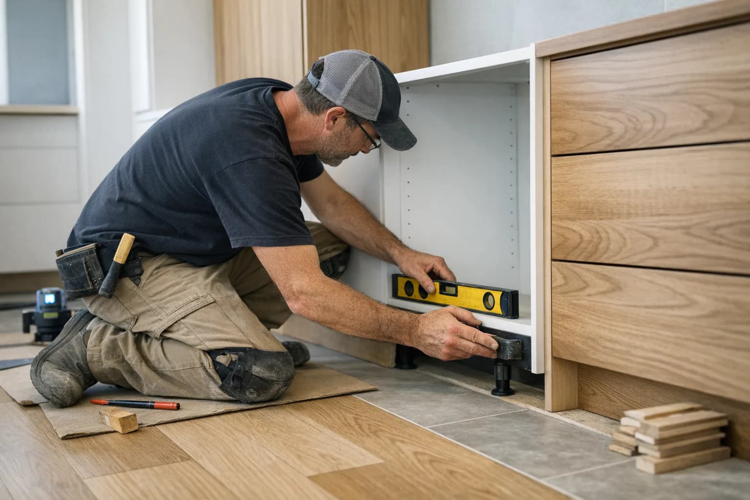 Coordinating flooring within a renovation
