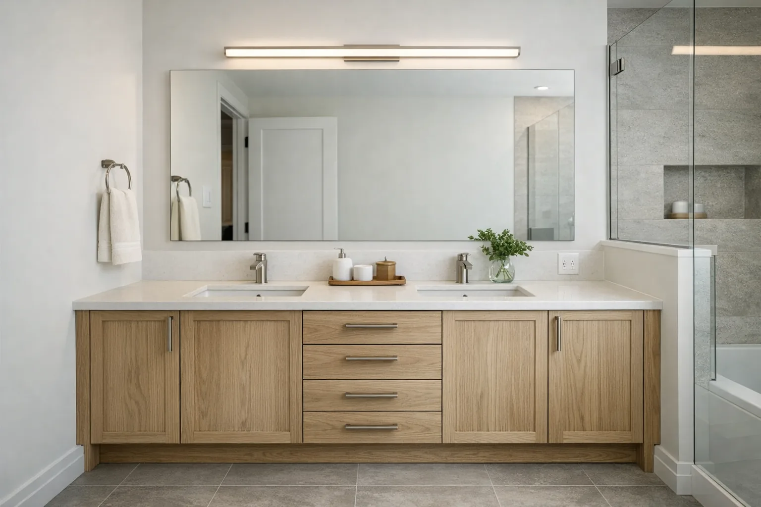 Projet salle de bain sur mesure à Montréal