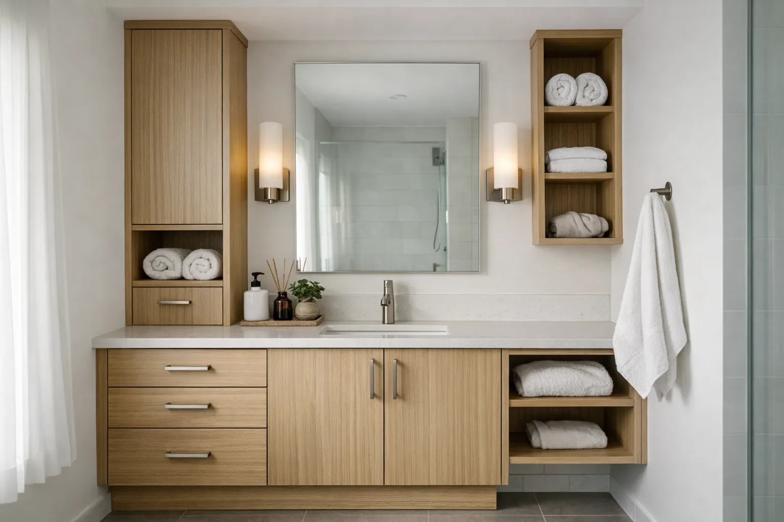 Vanité de salle de bain sur mesure